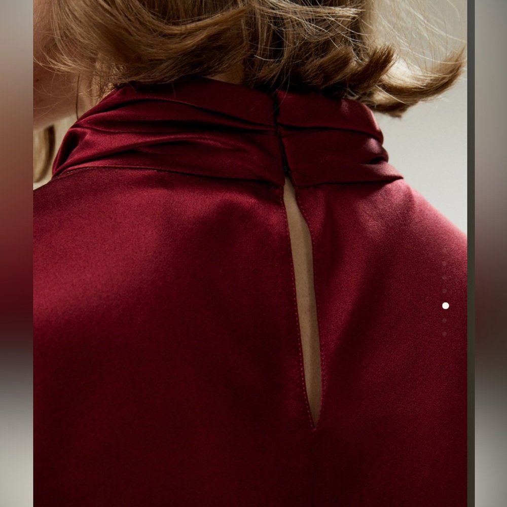 Lily Silk Garnet Silk Blouse. 12. NWT - Picture 13 of 13